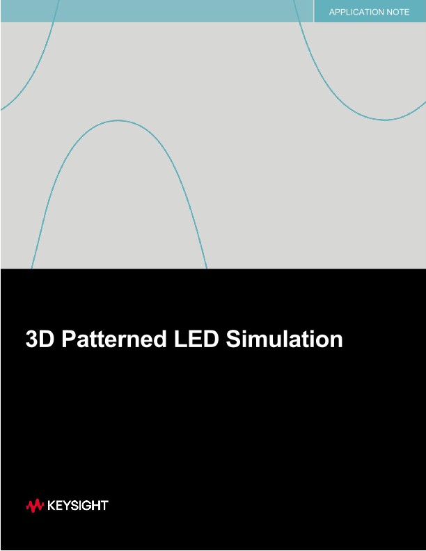 3D Patterned LED Simulation