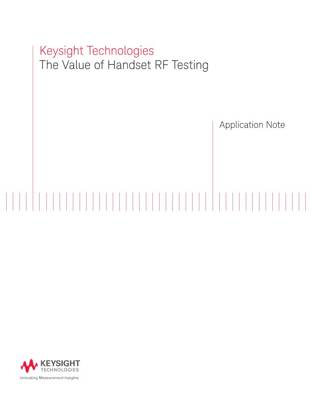The Value of Handset RF Testing  