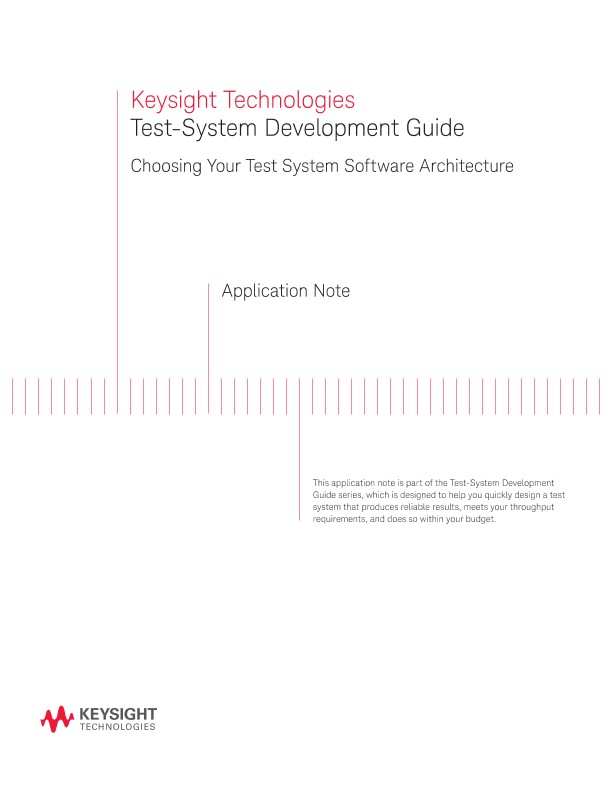 Choosing the Test System Software Architecture PDF Asset Page | Keysight