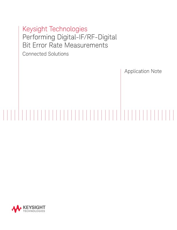 Performing Digital Bit Error Rate Measurements