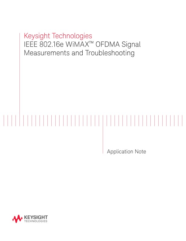 Measuring and Troubleshooting For IEEE 802.16e OFDMA 