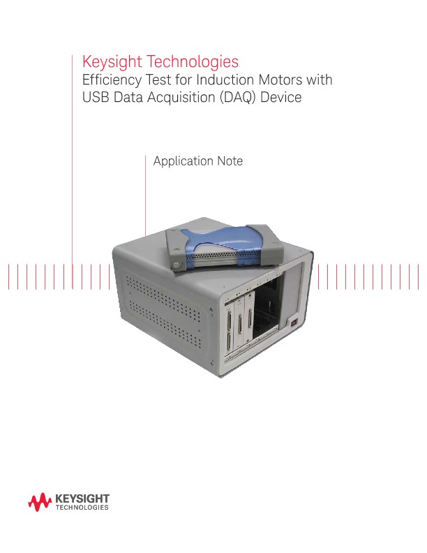 Efficiency Test for Induction Motors with USB DAQ Device