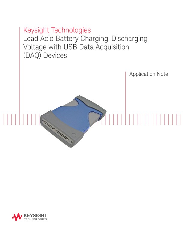 Lead Acid Battery Charger Test with USB DAQ Devices