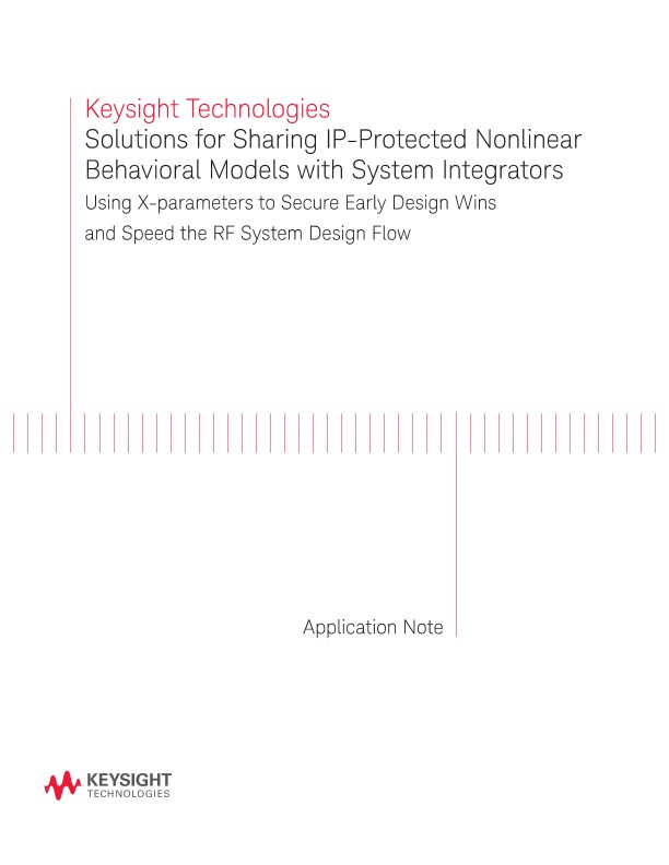 Sharing IP-Protected Nonlinear Behavioral Models Using X-Parameters
