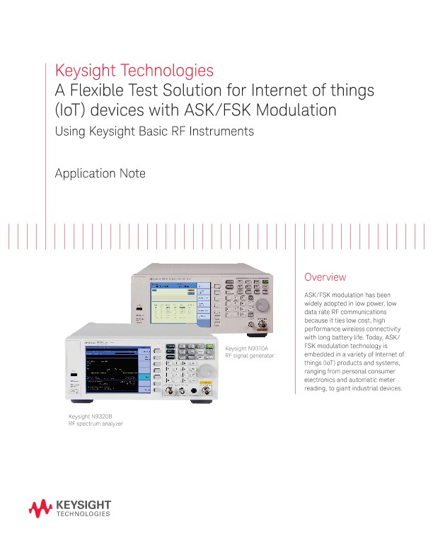 Internet of Things (IoT) Equipment with ASK/FSK Modulation