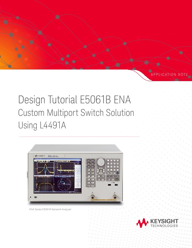 Design Tutorial E5061B ENA PDF Asset Page | Keysight
