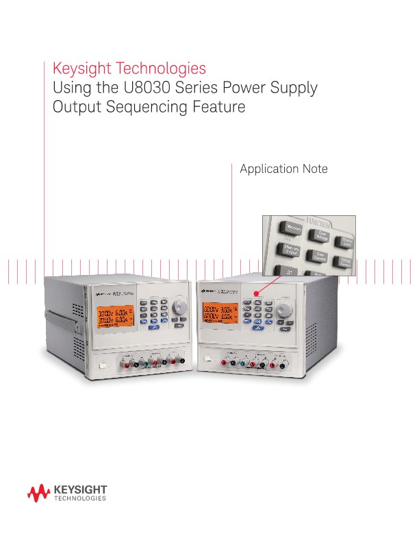DC Power Supply Triple Output Sequencing Feature