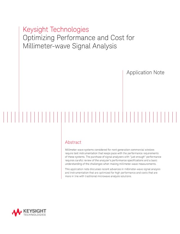 Millimeter-wave (mmwave) Signal Analysis Optimization