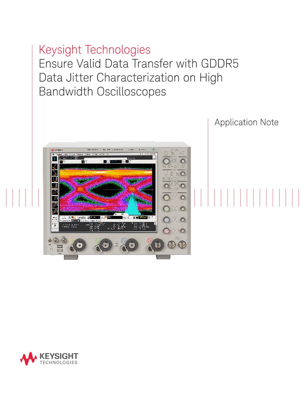 GDDR5 Data Jitter Measurement on 4 Channel Oscilloscope