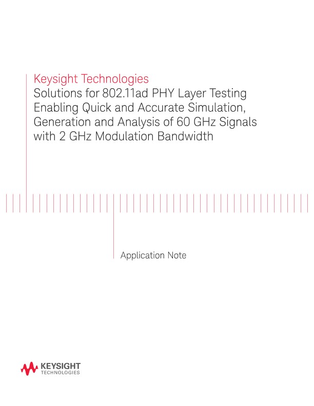 Solutions for 802.11ad PHY Layer Testing