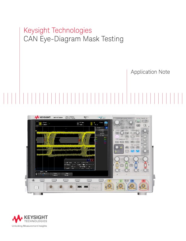 Controller Area Network (CAN) Eye-Diagram Mask Testing