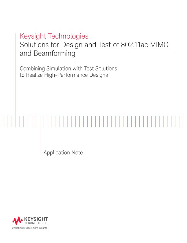 Solutions for Design and Test of 802.11ac MIMO and Beamforming