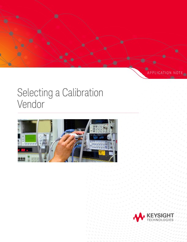 Selecting a Calibration Vendor 