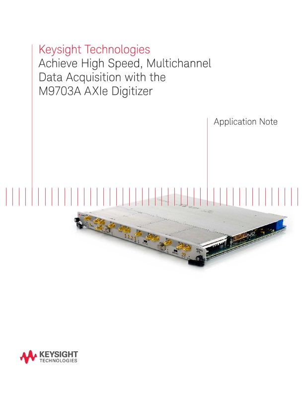 Multichannel High Speed Data Acquisition (AXIe Digitizer)