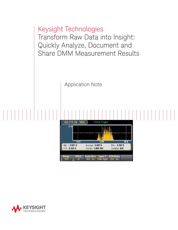 Quickly Analyze, Document and Share DMM Results