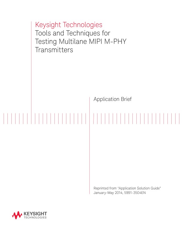 Testing Multilane MIPI M-PHY Transmitters