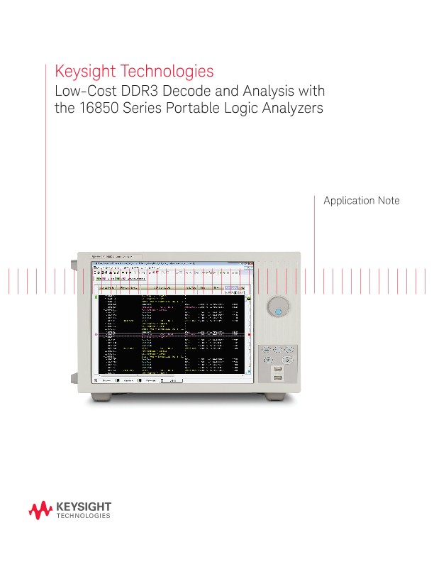 Low-Cost DDR3 Decode and Analysis with Portable Logic Analyzers