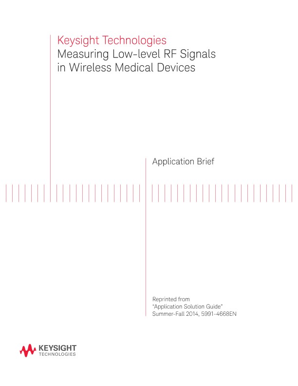 Measuring Low-level RF Signals in Wireless Medical Devices