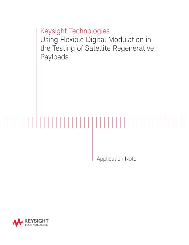 Digital Modulation in Testing of Satellite Regenerative Payloads