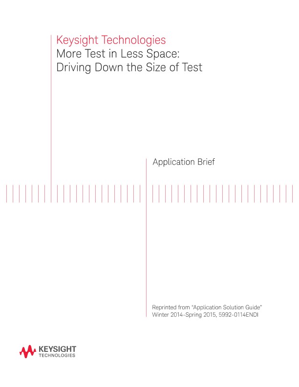 Driving Down the Size of Test with the Keysight PXI VNA PDF Asset Page ...