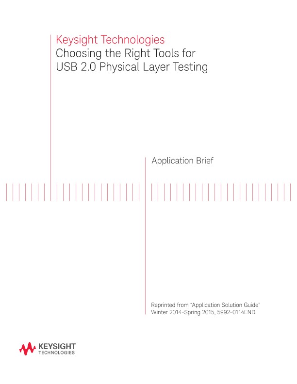 Choosing the Right Tools for USB 2.0 Physical Layer Testing