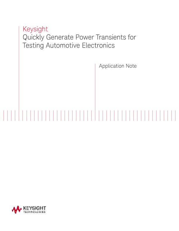 Power Transients for Testing Automotive Electronics