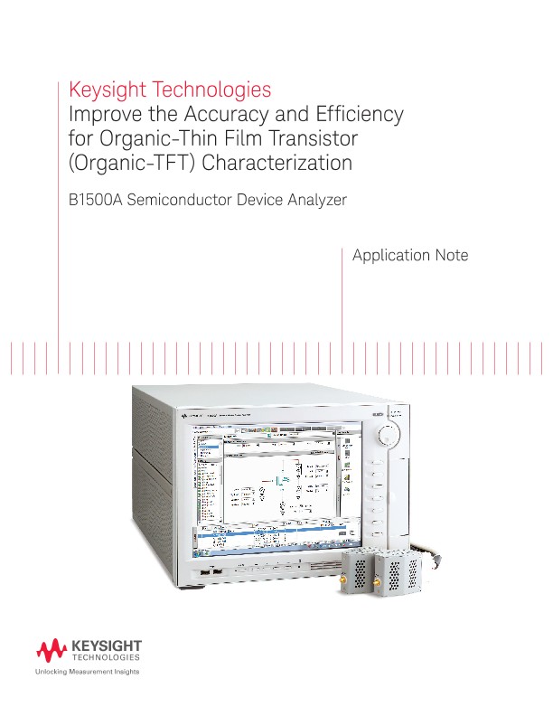 Improve the Accuracy and Efficiency for Organic-Thin Film Transistor (Organic-TFT) Characterization