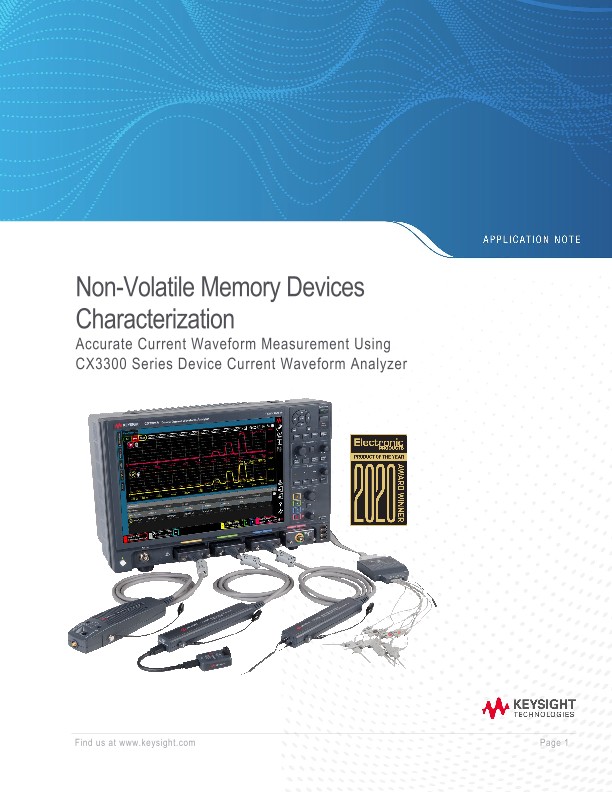 Non-Volatile Memory Devices Characterization
