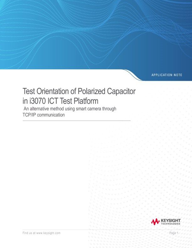 Polarized Capacitor Orientation Test in ICT Test Platform