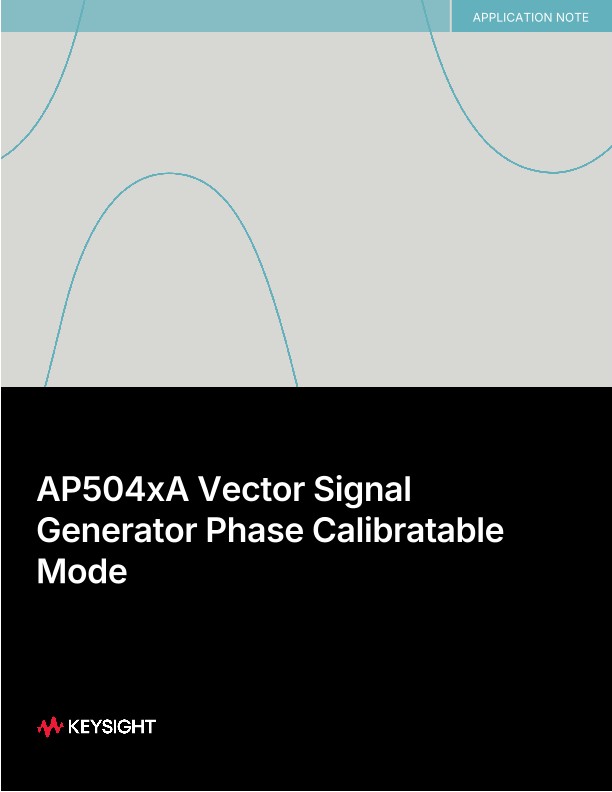 AP504xA Vector Signal Generator Phase Calibratable Mode