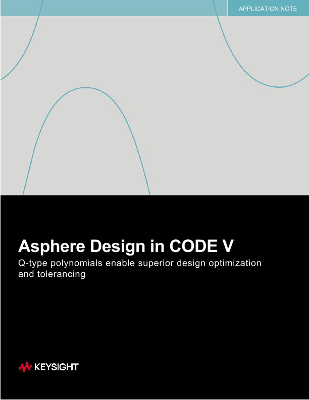 Asphere design in CODE V