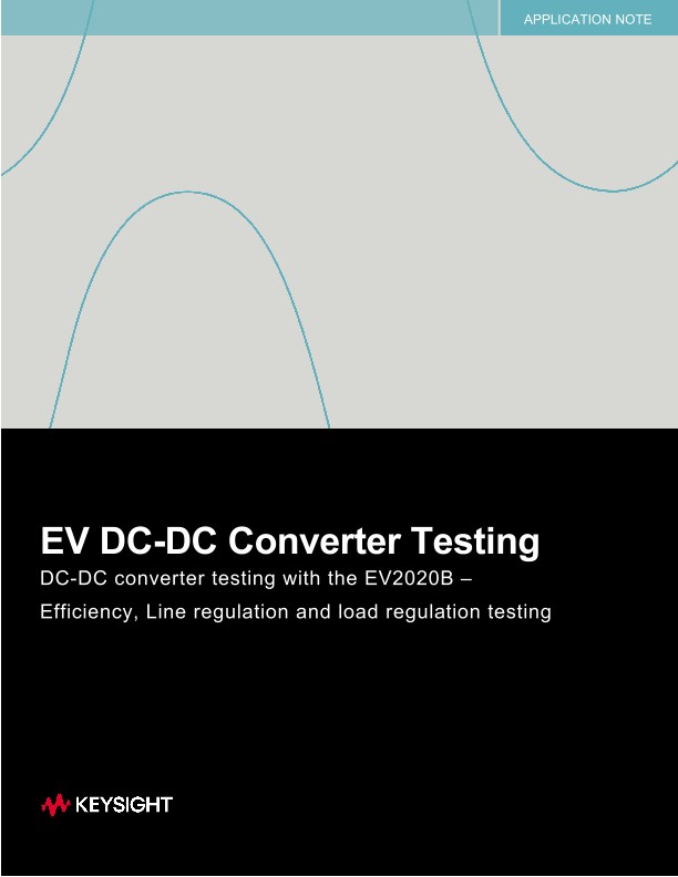 EV DC-DC Converter Testing PDF Asset Page | Keysight