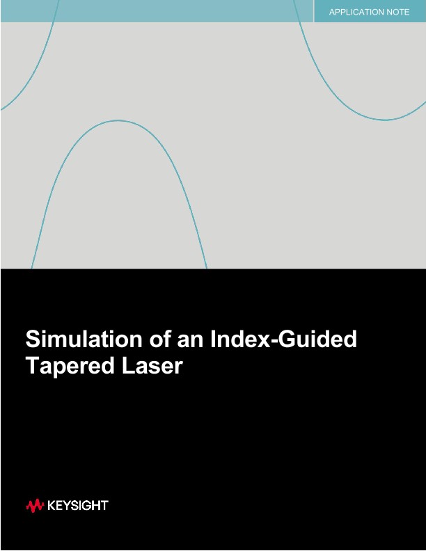 Simulation of an Index-Guided Tapered Laser