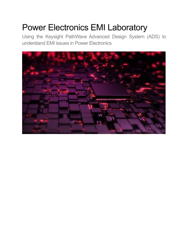 Power Electronics EMI Laboratory