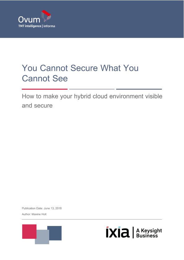 Ovum Report: You Cannot Secure What You Cannot See