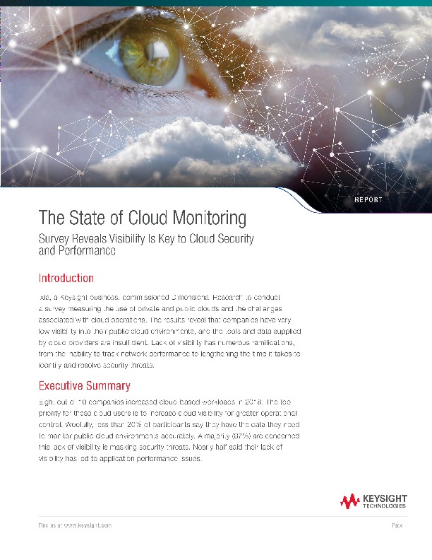 The State of Cloud Monitoring