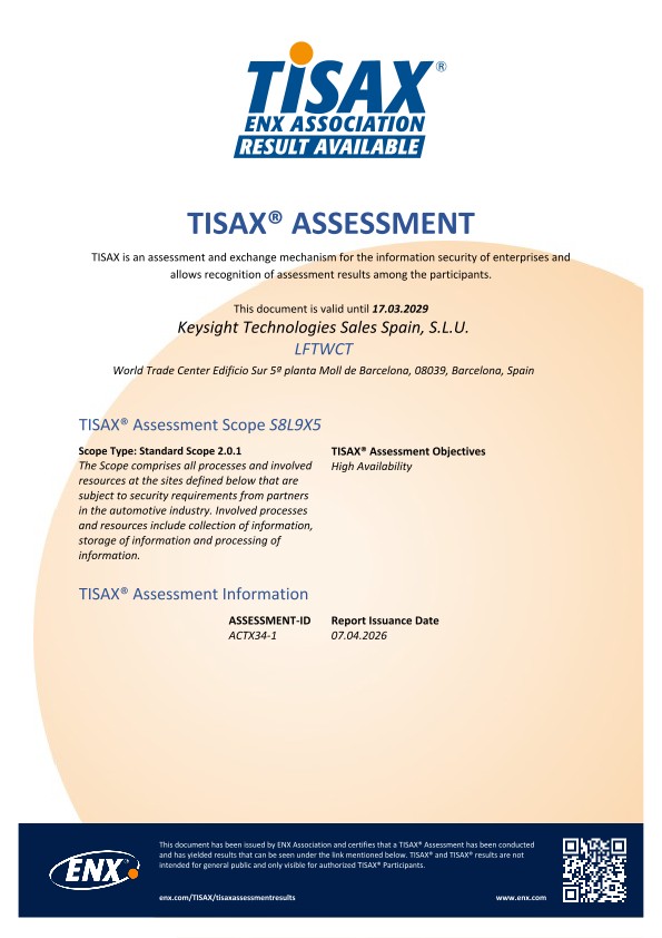 TISAX Certification S8L9X5