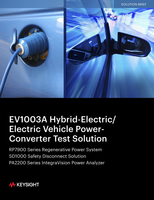 EV1003A Hybrid-Electric/Electric Vehicle Power-Converter Test Solution
