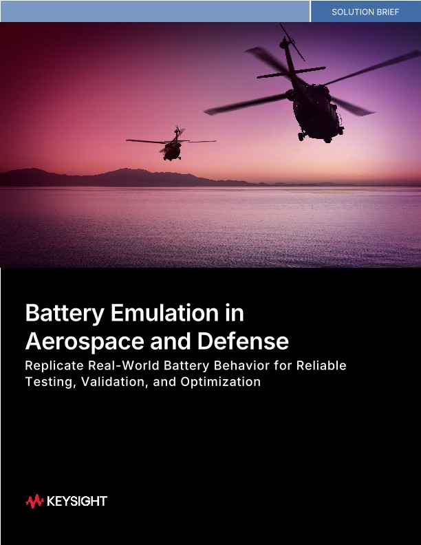 Battery Emulation in Aerospace and Defense