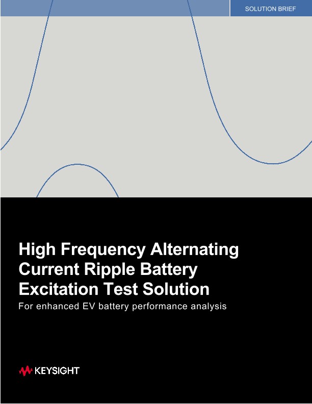 High Frequency Alternating Current Ripple Battery Excitation Test Solution
