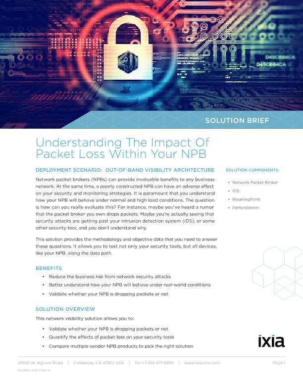 Understanding The Impact Of Packet Loss Within Your NPB
