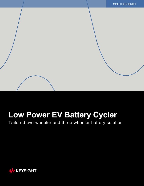 Low Power EV Battery Cycler