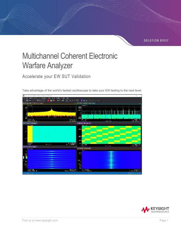 Multichannel Coherent Electronic Warfare Analysis Solution