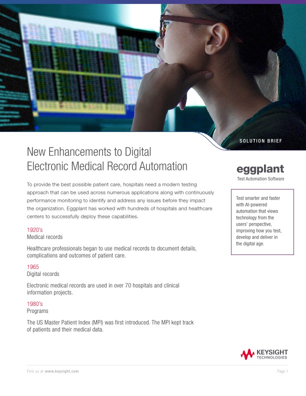 New Enhancements to Digital Electronic Medical Record Automation