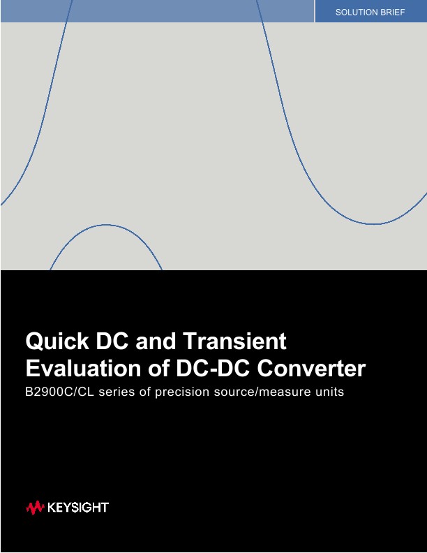 Quick DC and Transient Evaluation of DC-DC Converter