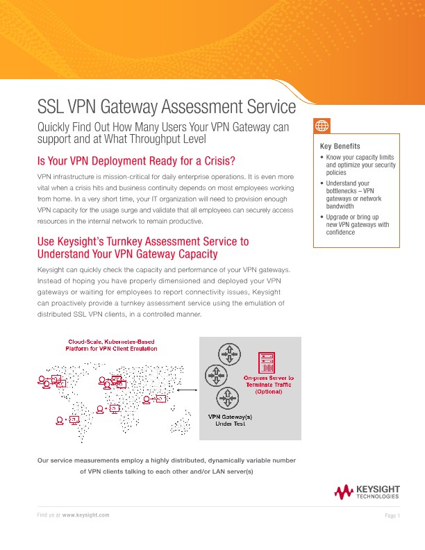 SSL VPN Gateway Assessment Service