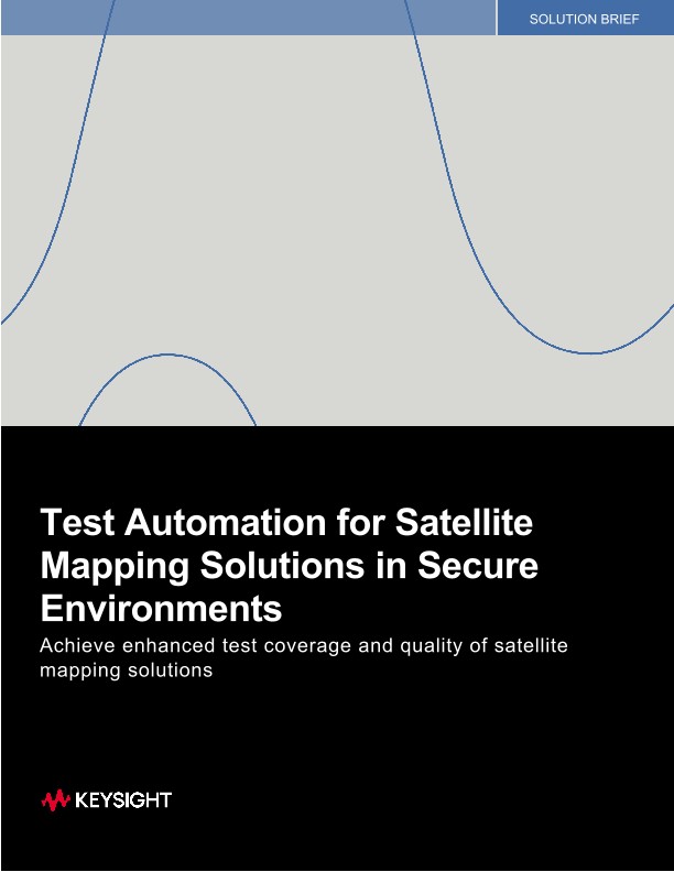 Test Automation for Satellite Mapping Solutions in Secure Environments