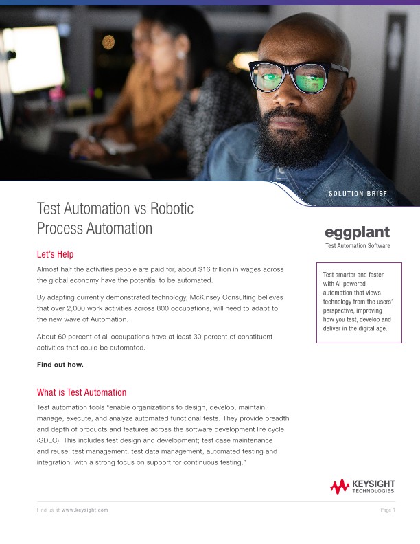 Test Automation vs Robotic Process Automation