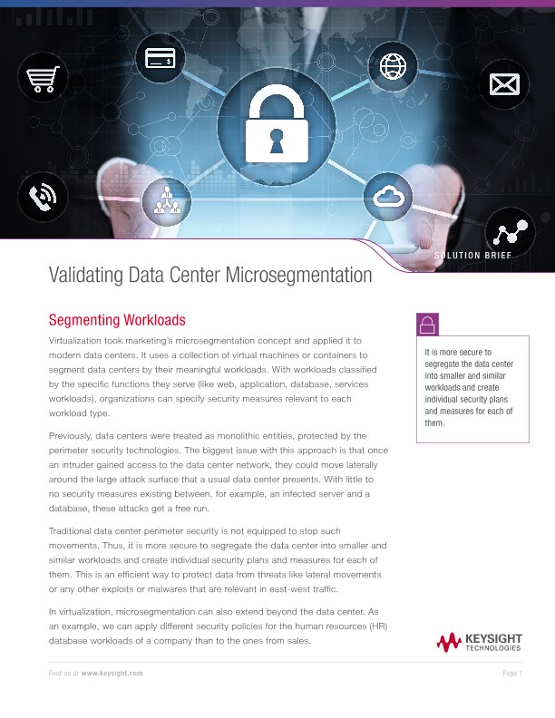 Validating Data Center Microsegmentation