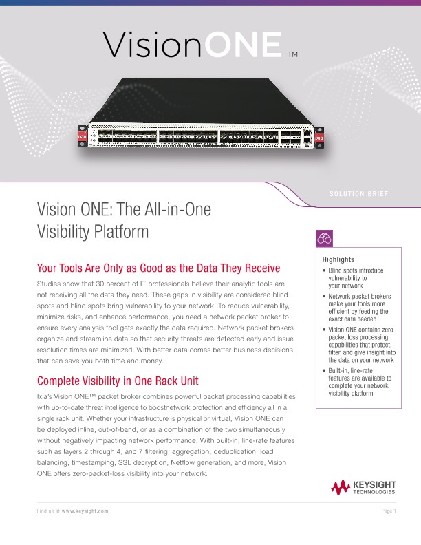 Vision ONE: The All-in-One Visibility Platform